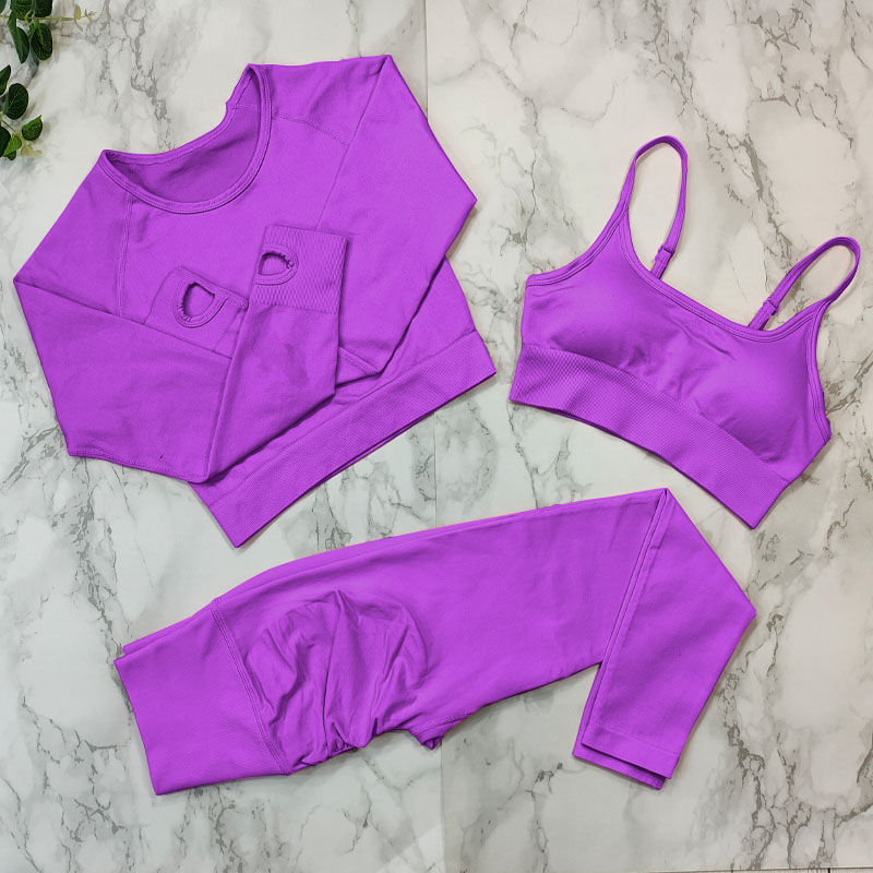 Miniature : SHD - FitGoddess: Seamless Fitness Suit Yoga Set