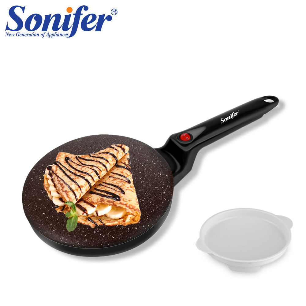 Sonifer Electric Crepe Maker Non-stick cooking plate 600W Breakfast maker Desser
