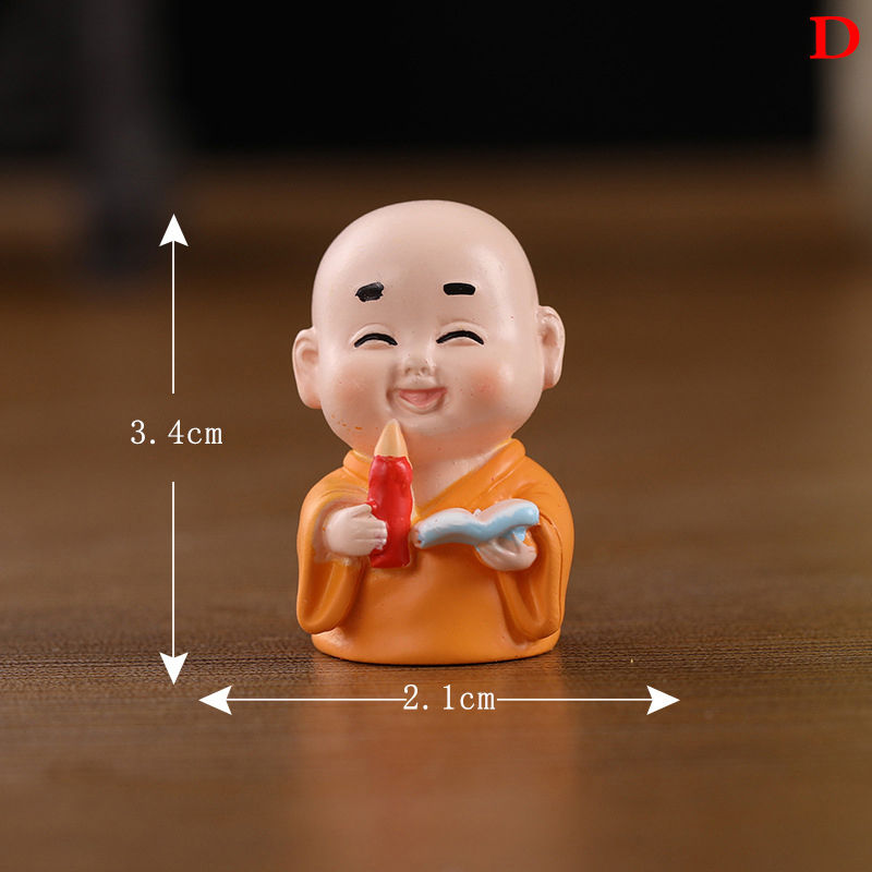Miniature : Mini Figurine Buddhist Monk Dolls Garden Terrarium Miniatures Micro Landscape De