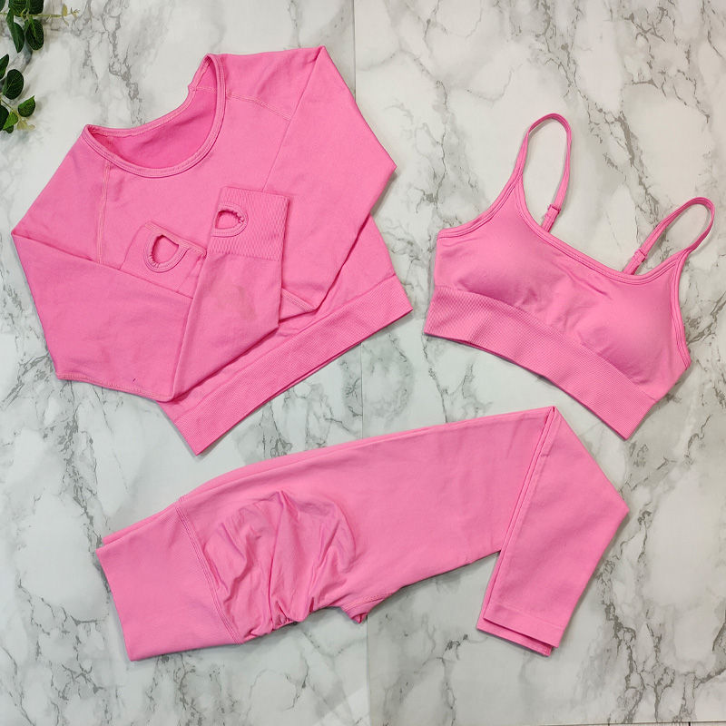 Miniature : SHD - FitGoddess: Seamless Fitness Suit Yoga Set