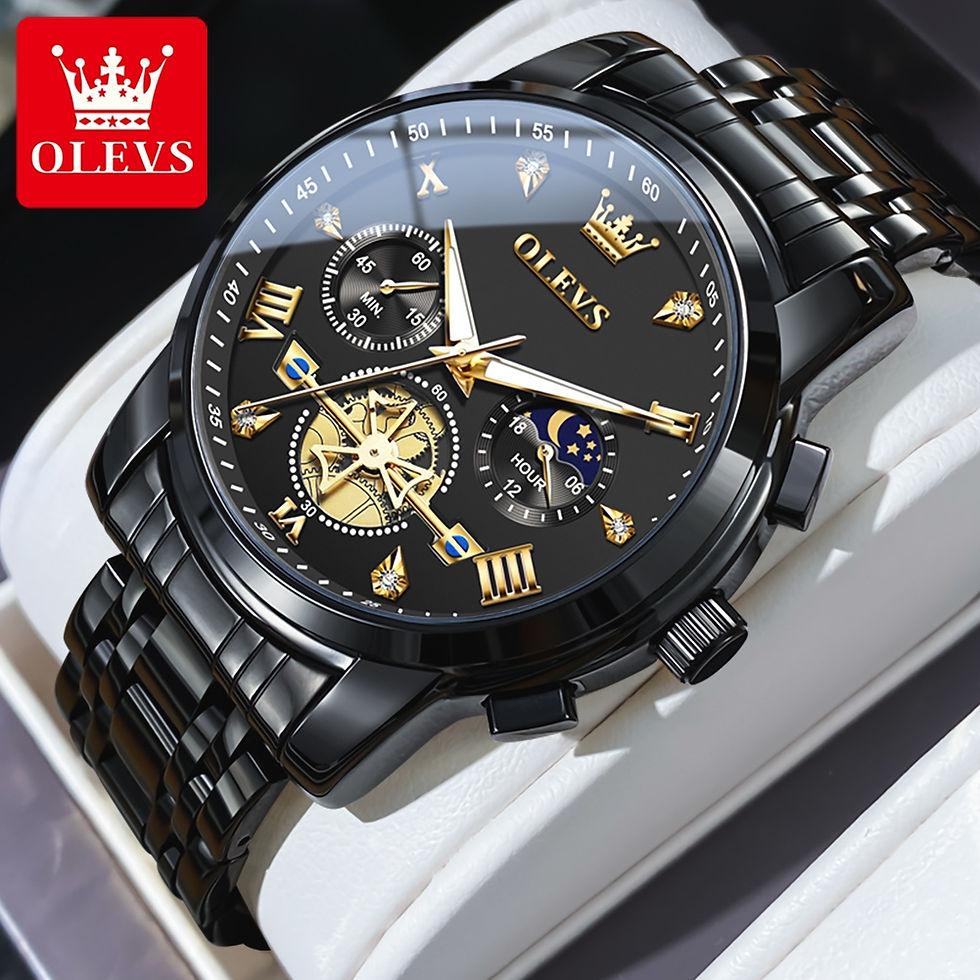 Thumbnail: OLEVS Men's Wristwatch Moon - Multifunctional 