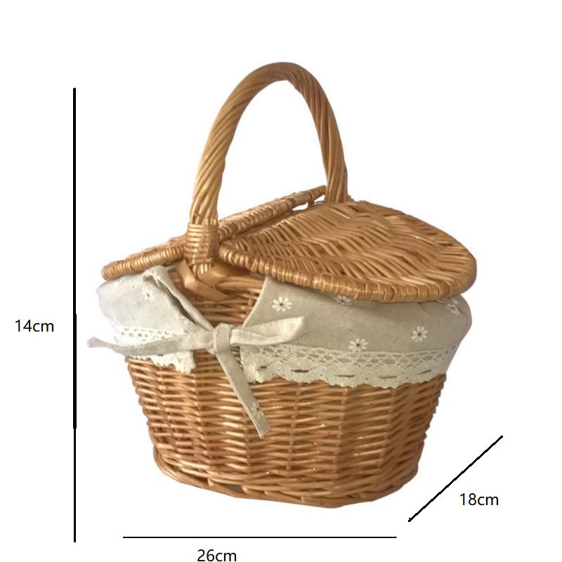 Thumbnail: Breadfruit Food  Picnic Camping Storage Basket - Organizer Home Decor