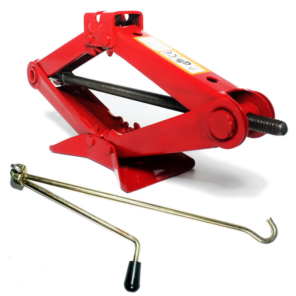 Lift Height 90-385mm Foldable Scissor Car jack 2T Heavy Duty Quick Lift Manual C
