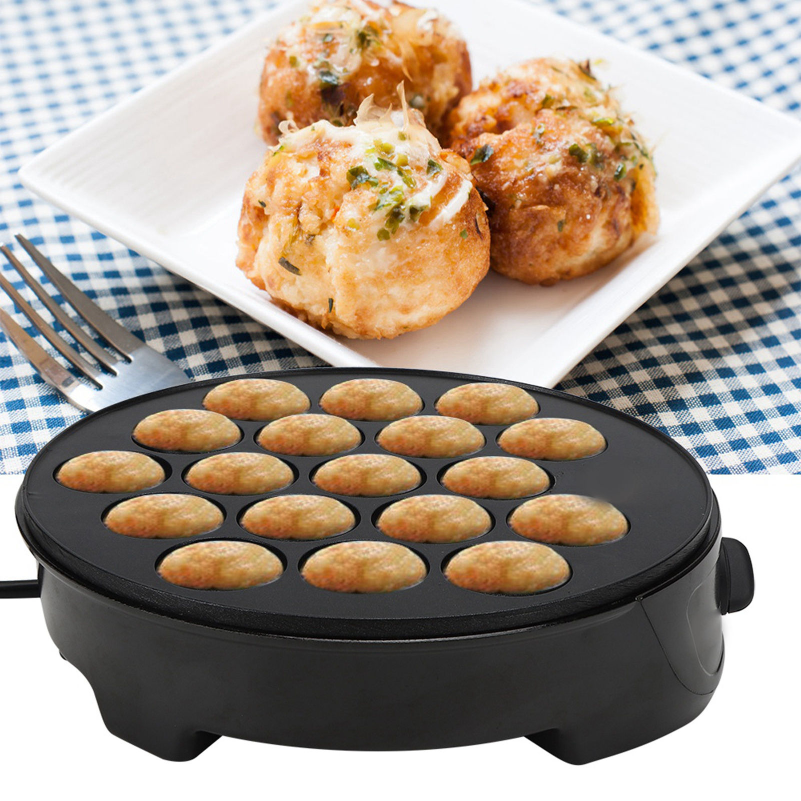 Household Takoyaki Machine Octopus Ball Mini Electric Baking Pan Breakfast Machi