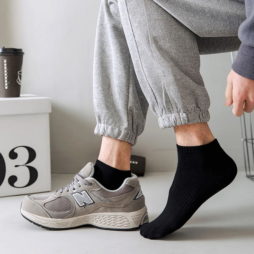 Thumbnail: SHD - BreezyEdge Cotton Ankle Sox