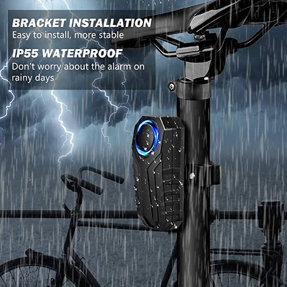 Thumbnail: WSDCAM Bicycle Alarm Remote Control 113dB Wireless Anti Lost Remind Warning Alar