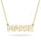Thumbnail: Custom Outline Nameplate Necklace