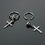 Thumbnail: Dangle Cross Earrings