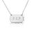 Thumbnail: Two Initial Horizontal Dog Tag Style Necklace