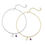 Thumbnail: Personalized Initial Anklet with Birthstone