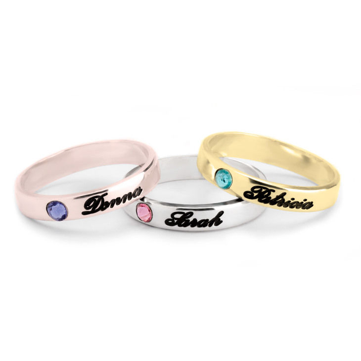 Thumbnail: Birthstone Rings For Mom
