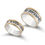 Thumbnail: Thinner Jewish Bible Quote Ring With 14K Gold Border