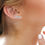 Thumbnail: Curved Stud Name Earrings