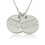 Thumbnail: Two Discs Braille Letters Necklace
