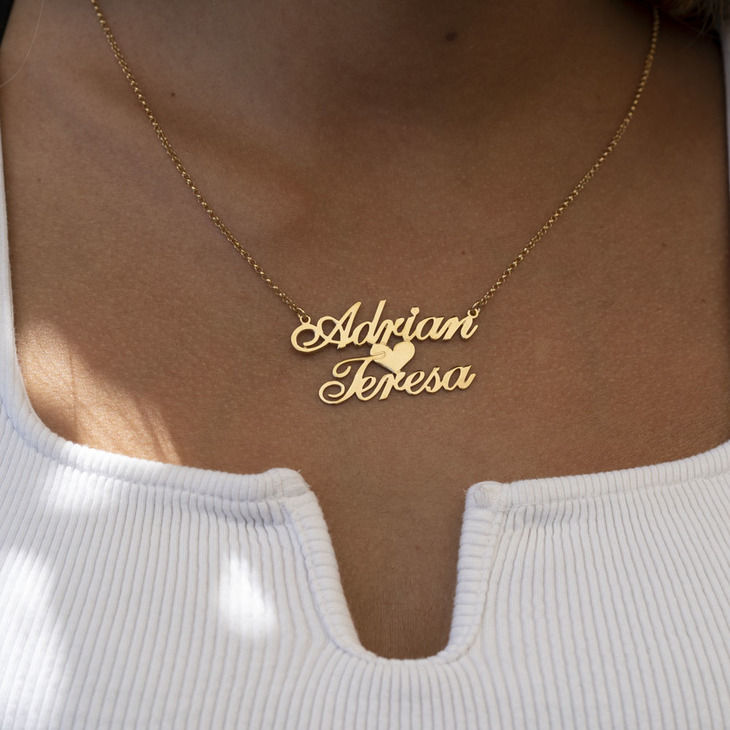 Thumbnail: Two Names Necklace
