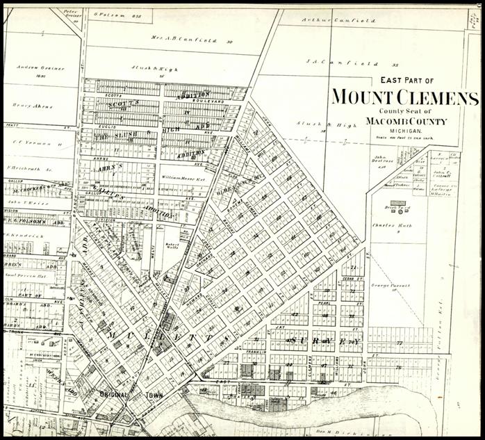 700 Crest Mt Clemens Michigan Map Map