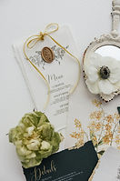 Moderne Luxus-Hochzeitspapeterie mit individuellen und eleganten Details