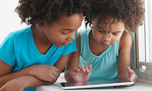 Kids Using Tablet