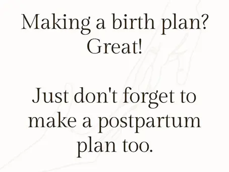 How To Plan For Postpartum