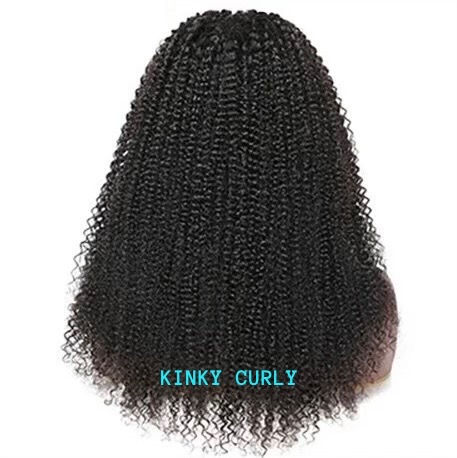 Thumbnail: Bos Brazilian Natural Black Virgin 13x4 Transparent Lace Wig, 150% Density, 12A