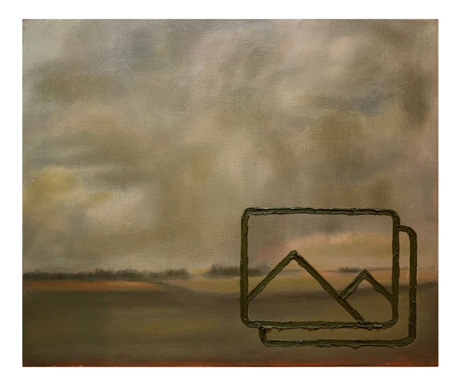 Anell Sol. Paisaje. Óleo sobre tela, 50.3 x 60.3 cm. 2024. Colección del autor, México. 