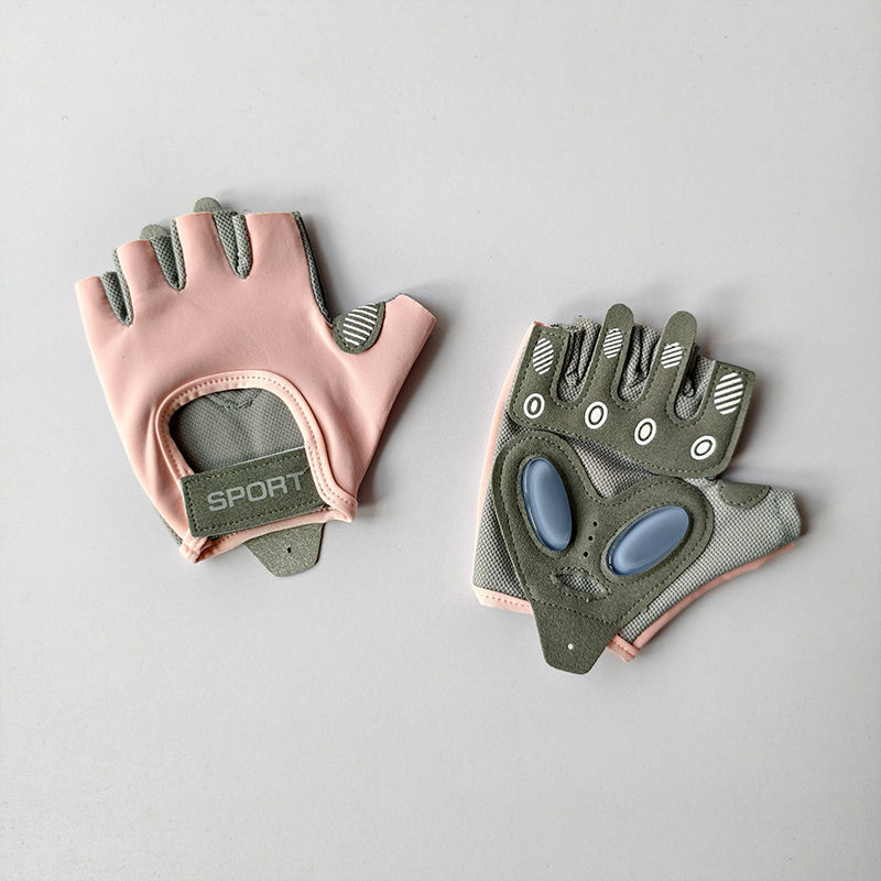 Thumbnail: Fitness Women's Half Finger Gloves Anti Cocoon, Outdoor Cycling Anti Slip Exerci