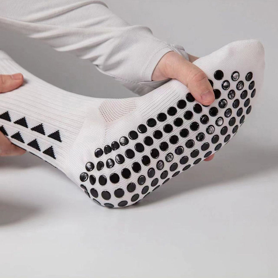 Thumbnail: 6 Pairs Men Women Football Grip Socks
