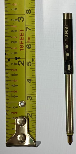 Fig 3:  Dimensions of a pencil galvanometer.