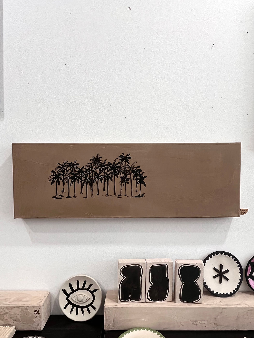 Miniature : TOILE PALMERAIE GRAPHIQUE 