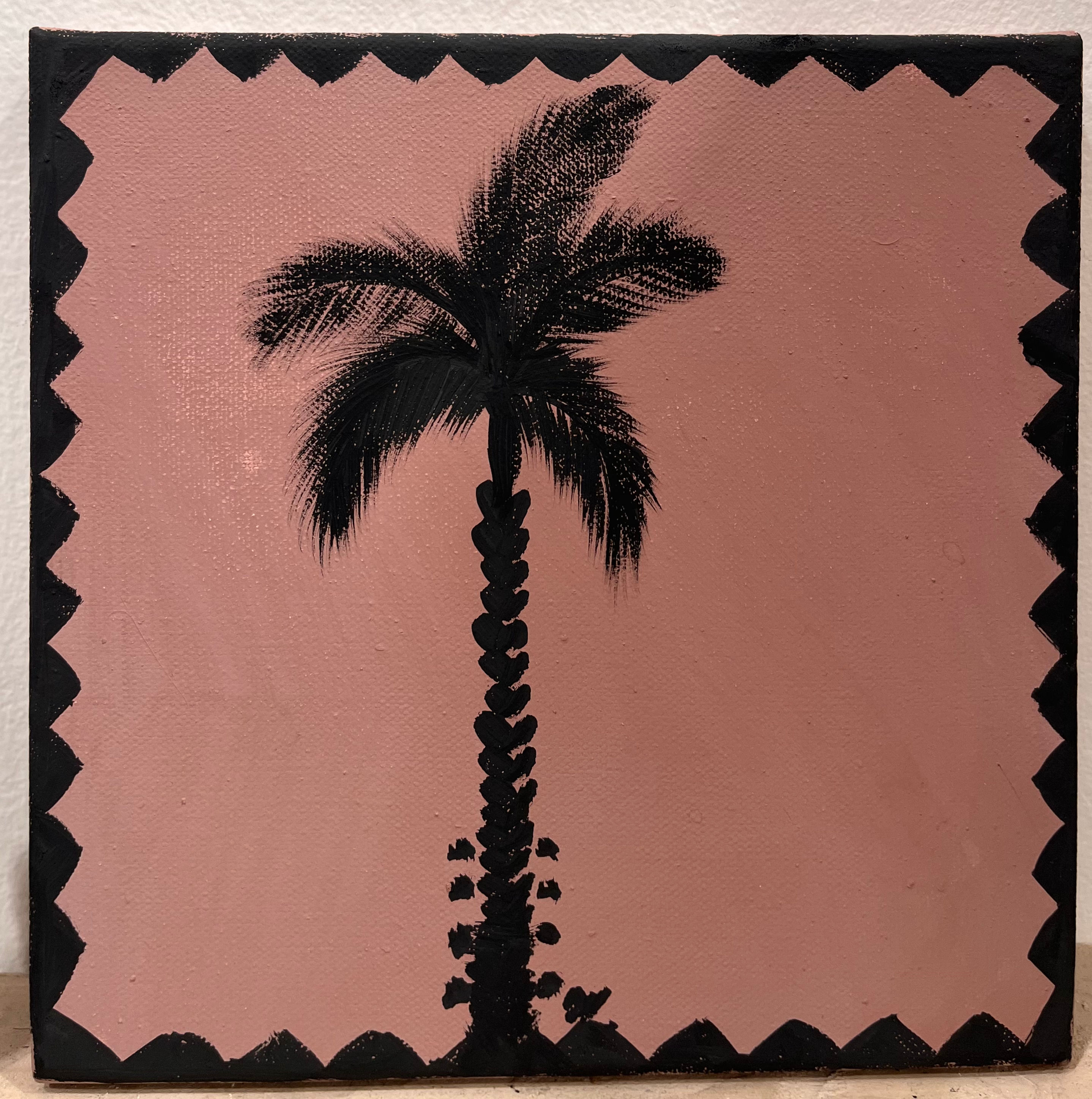 TOILE 20x20 Rose minéral