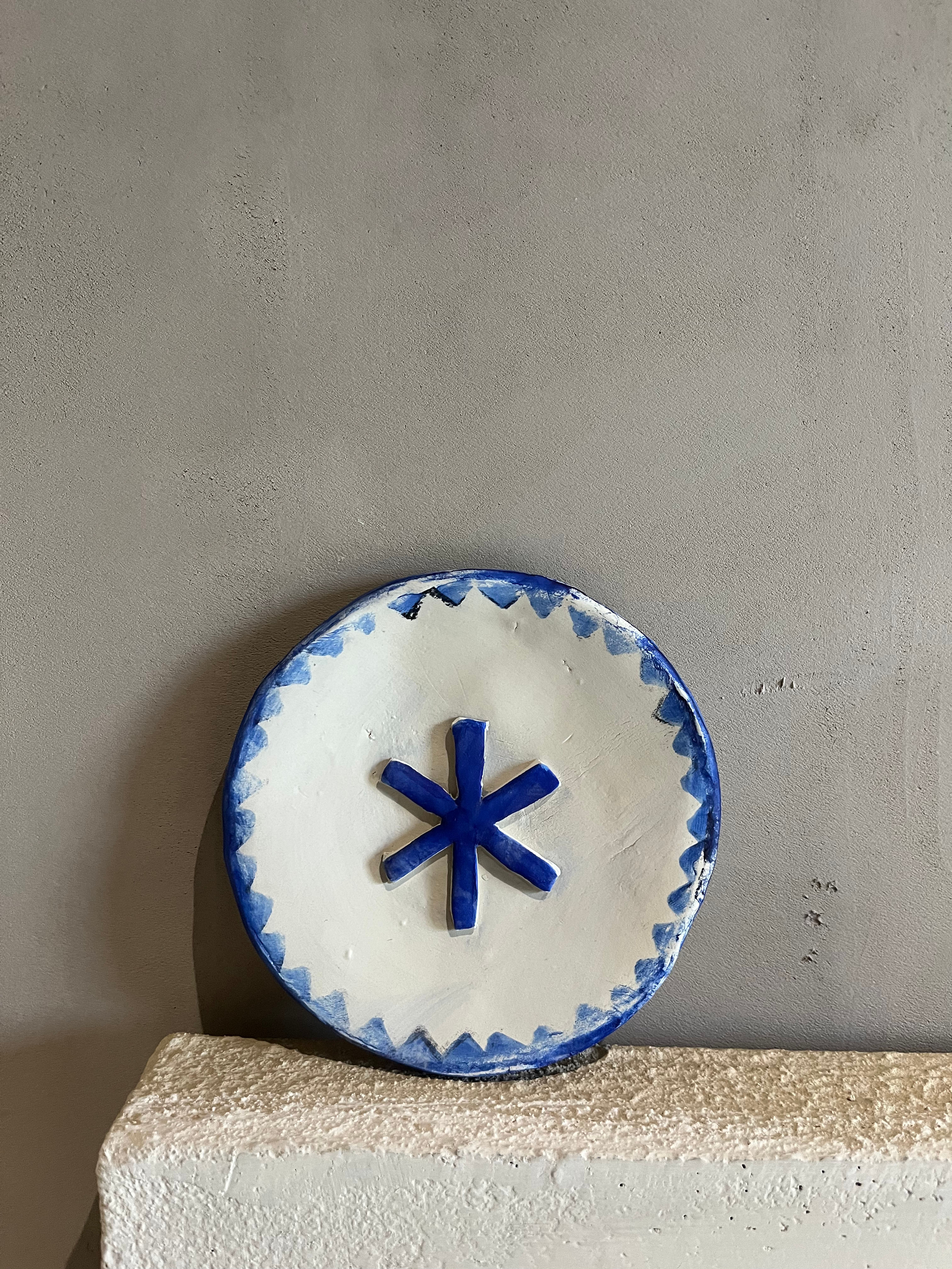 PIÈCE MURALE 12cm Étoile bleue