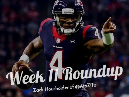 Week 11 Roundup