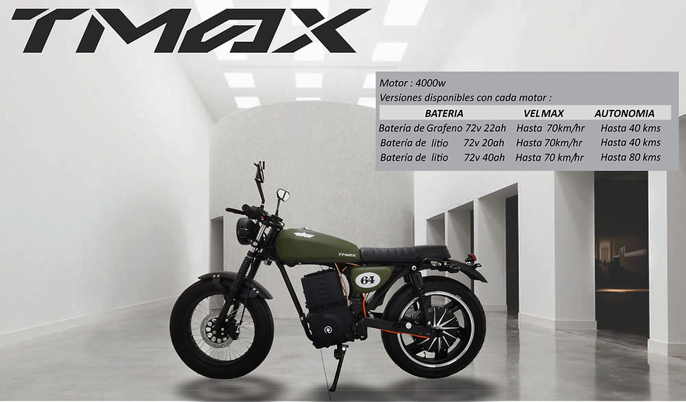 MOTOCICLETA ELÉCTRICA T-MAX