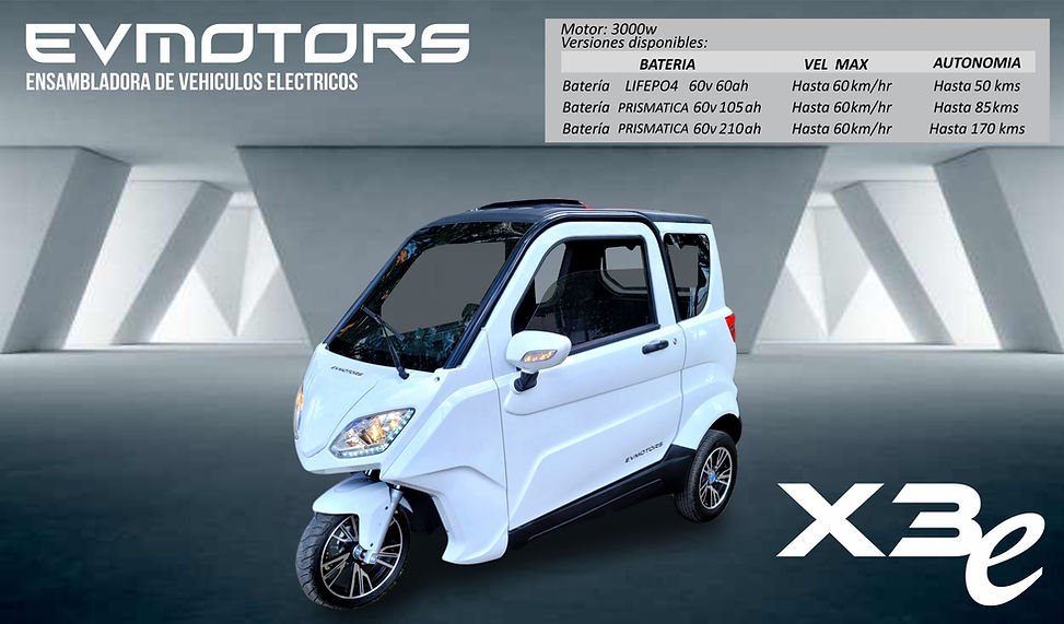 MOTOCICLETA ELÉCTRICA X3E