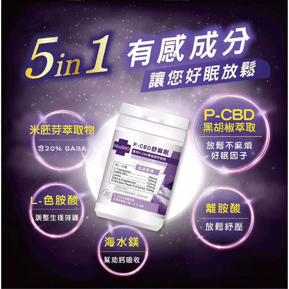 縮圖：MedBIO美百優®️舒麻眠 膠囊 30入∣幫助入眠∣