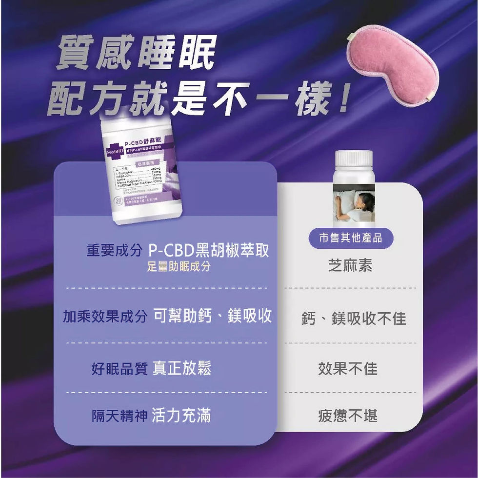 縮圖：MedBIO美百優®️舒麻眠 膠囊 30入∣幫助入眠∣
