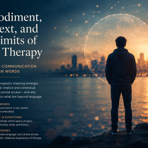 Embodiment, Context, and the Limits of AI in Therapy