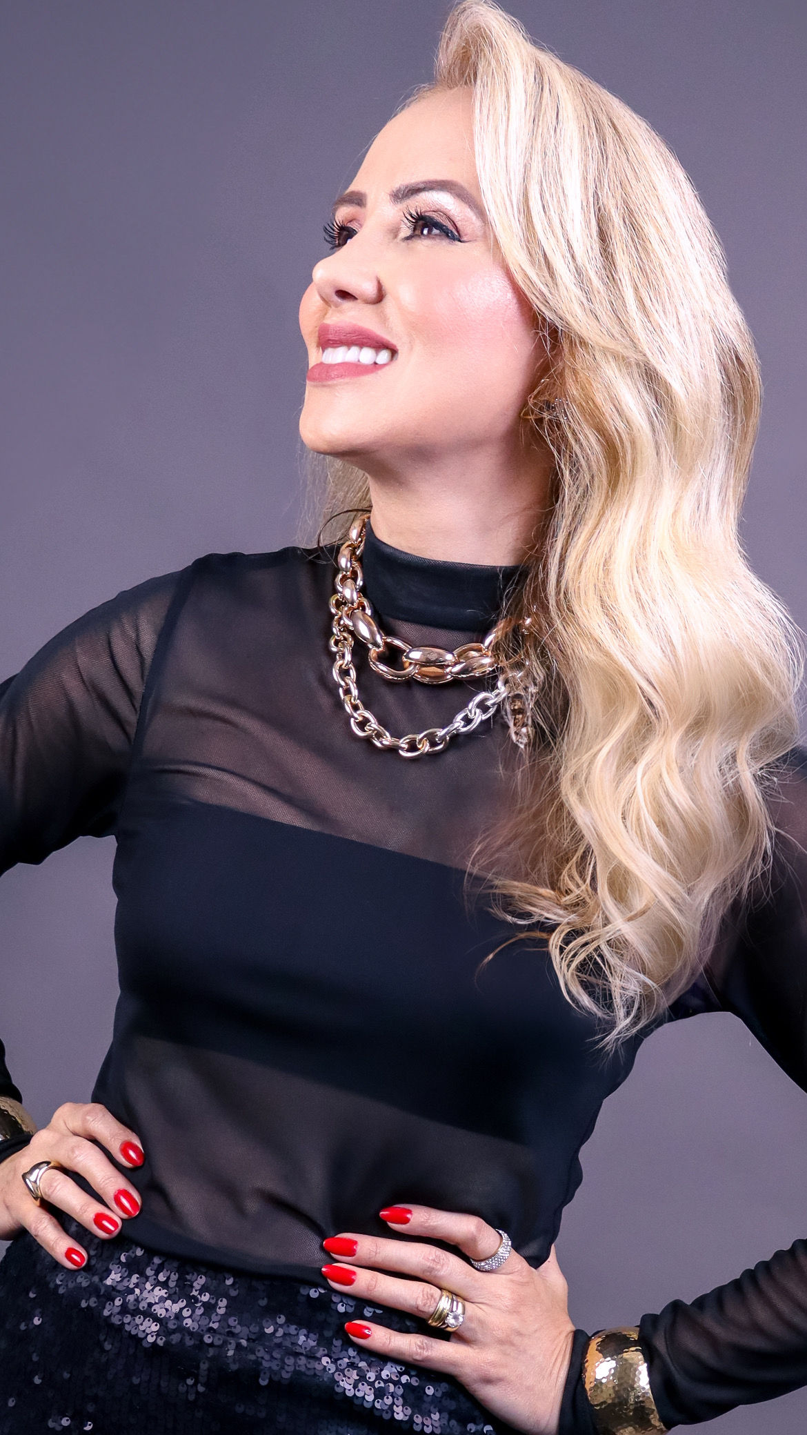 Blusa em tule preta 