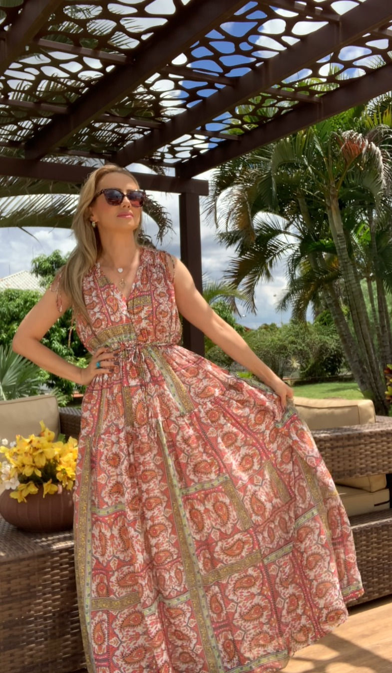 Miniatura: Vestido Longo Estampado