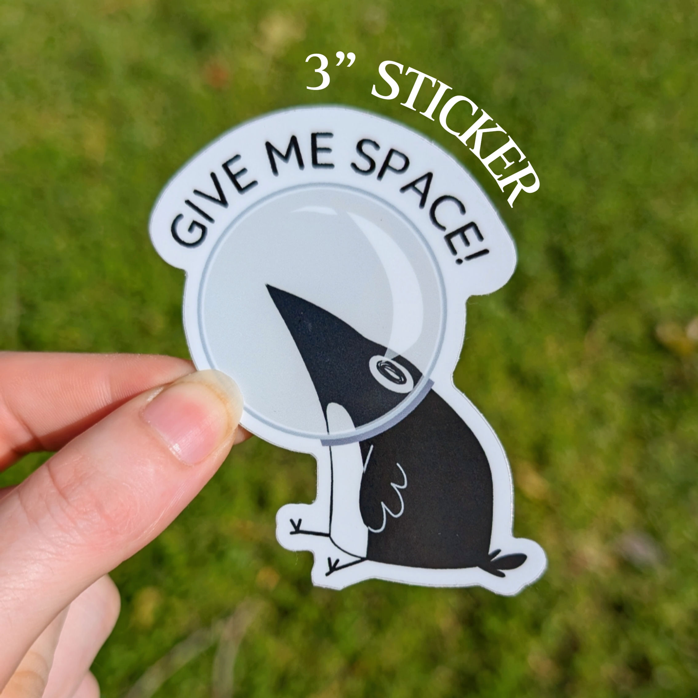 Personal Space Magpie (Sticker)