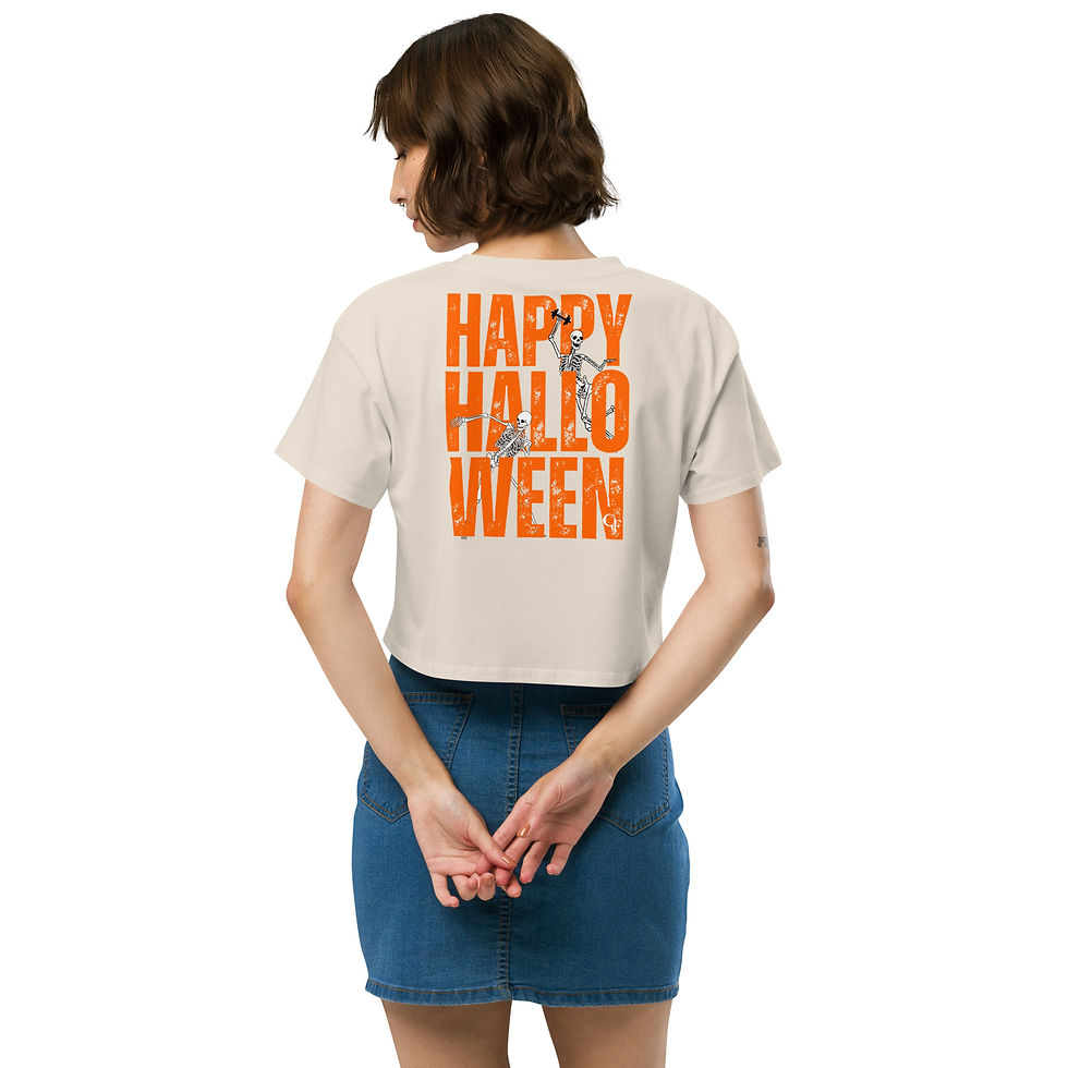 Thumbnail: halloween crop Women’s crop top