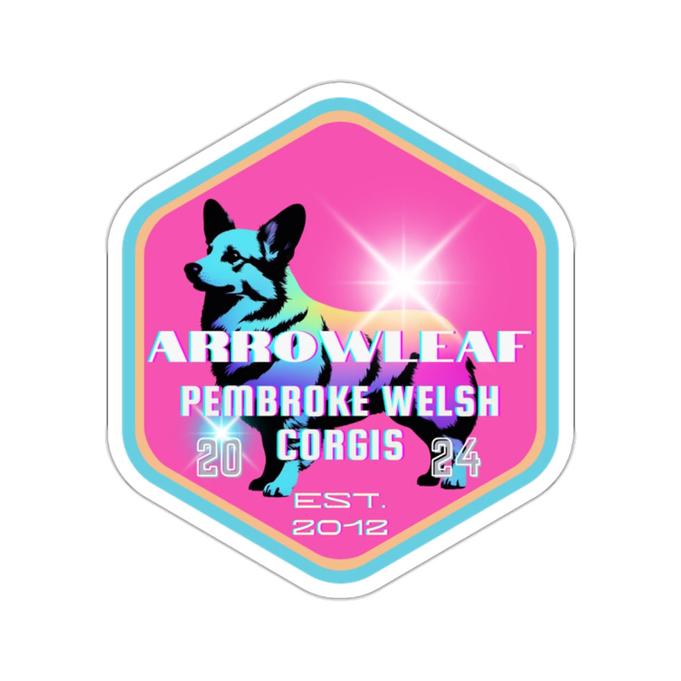 Thumbnail: 1980's Style Arrowleaf Pembroke Welsh Corgi Sticker