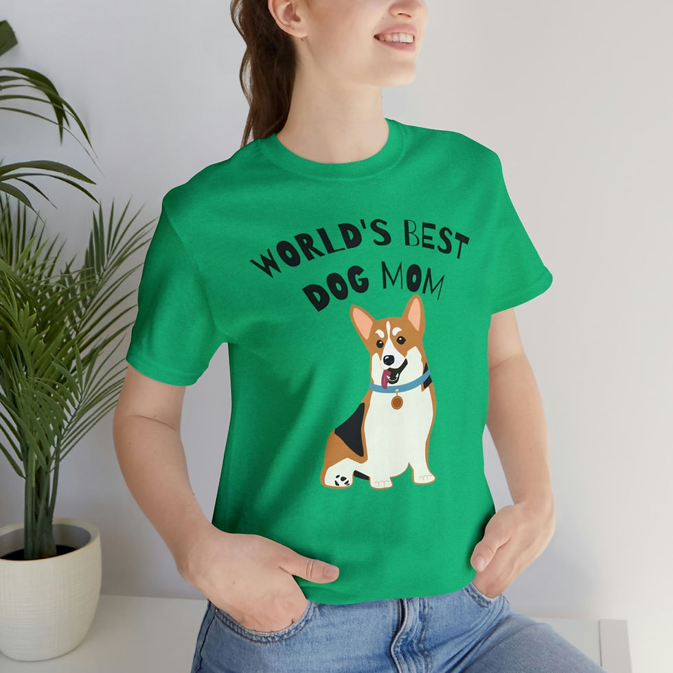 Thumbnail: World's Best Dog Mom Unisex Jersey Short Sleeve Tee! 