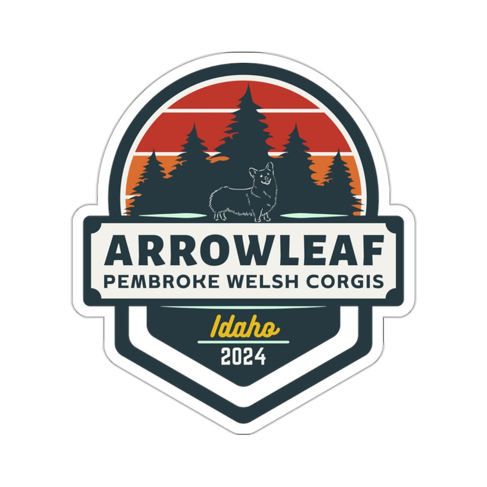 Thumbnail: 2024 Arrowleaf Pembroke Welsh Corgi Badge Style Sticker