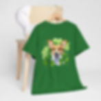 Thumbnail: St. Patrick's Day Shamrock Corgi Unisex Cotton Tee! Breeder T-Shirt