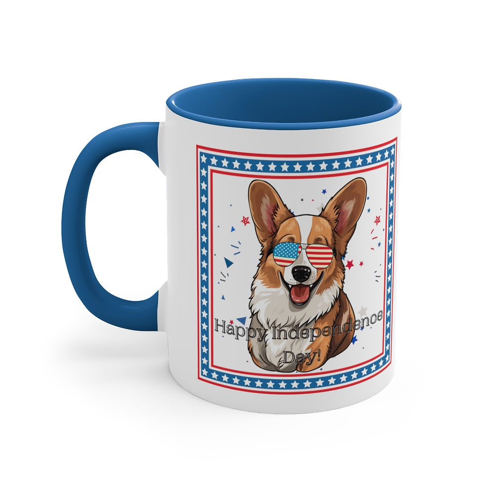Thumbnail: Corgi Independence Day Coffee Mug, 11oz! 4th Of July Summer Sippin'