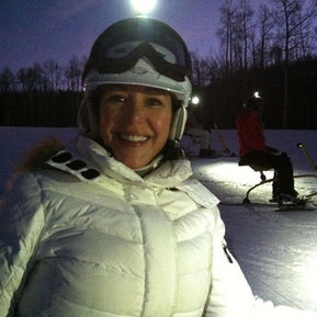 Vail night bike skiing