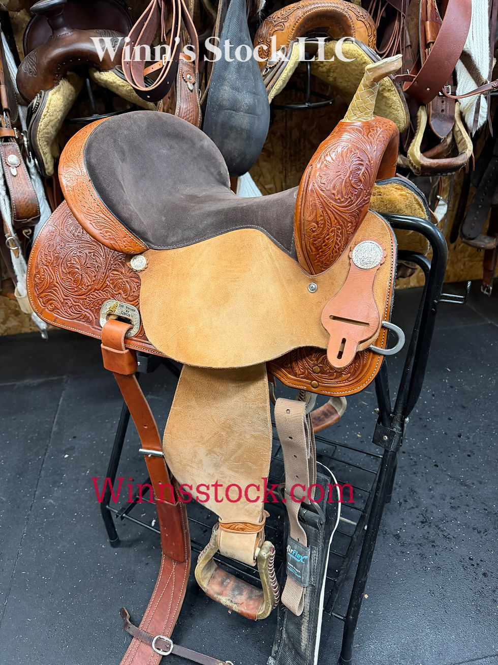Thumbnail: 15" High Horse by Circle Y - Barrel saddle  