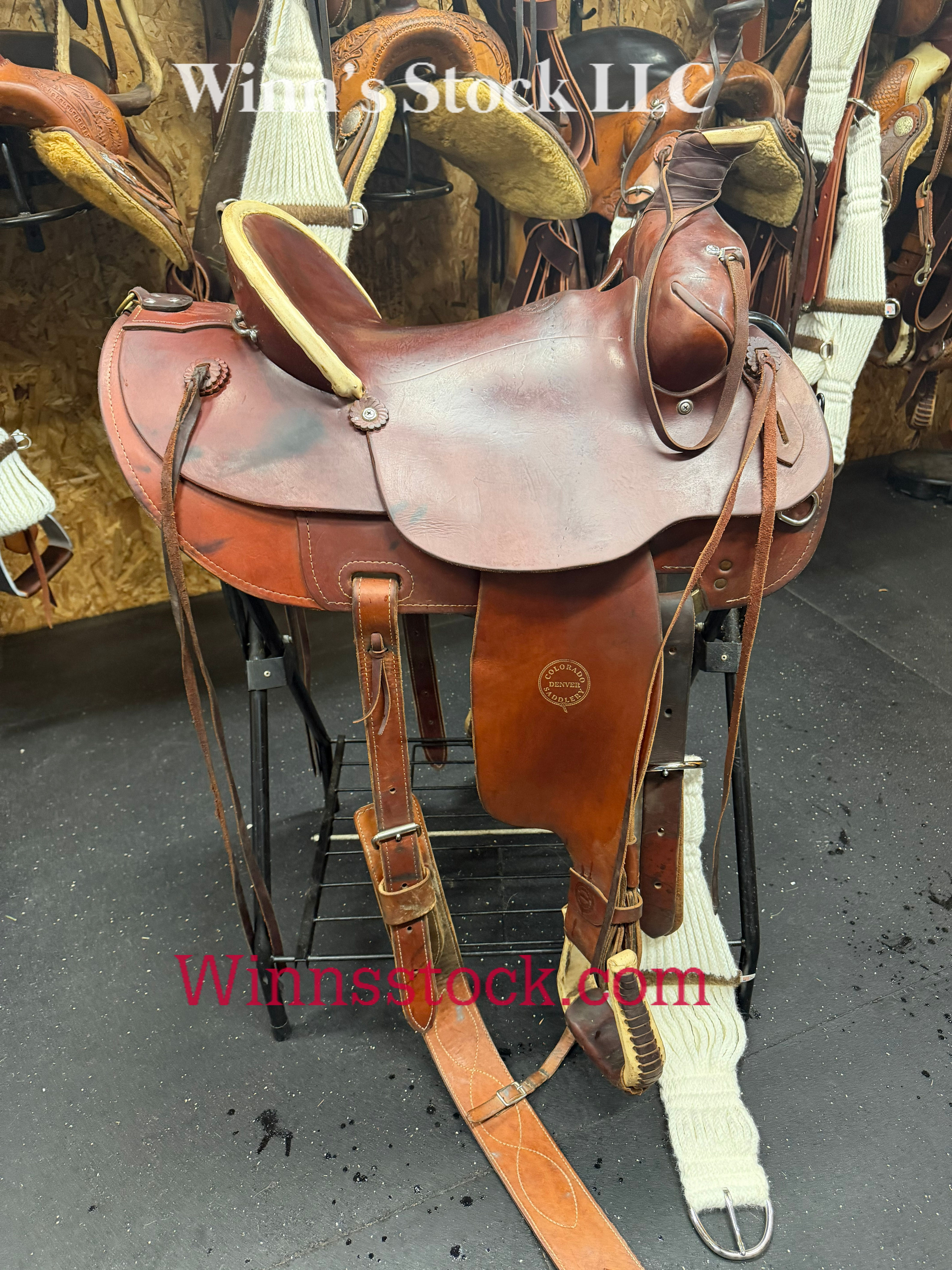 16" Colorado Saddlery - Cowboy high back ranch saddle