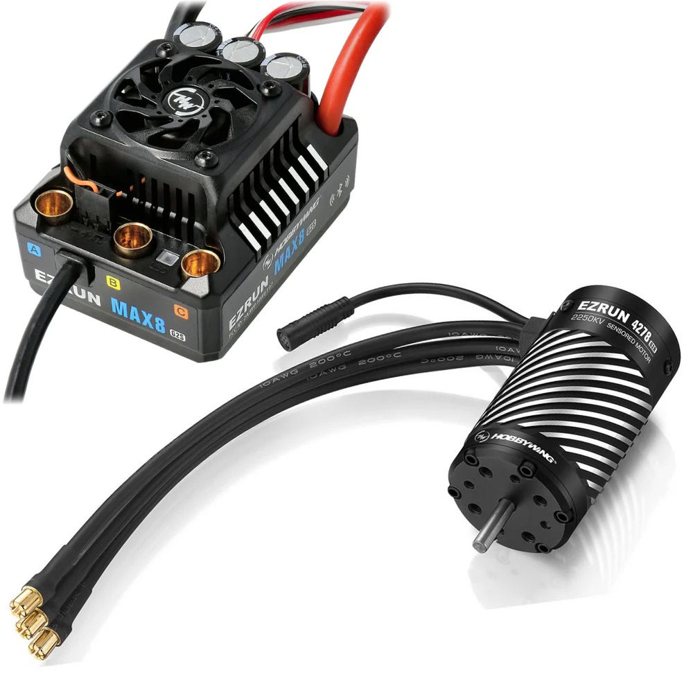 Hobbywing Combo EzRun MAX8 G2S 160A + Moteur Ezrun 4268SD G2R 2500kv Sensored HW